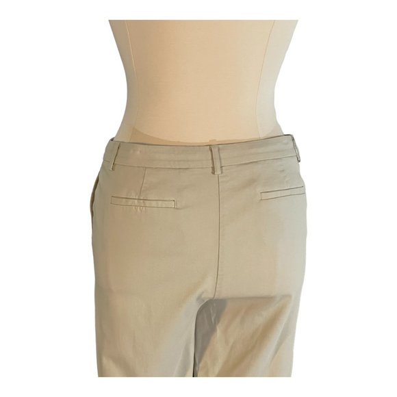 J Jill Wearever Refined Woven Trousers Khaki - Size 18 - EUC - Picture 6 of 10